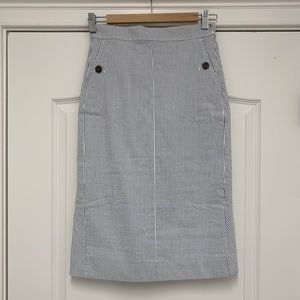 J. Crew | Seersucker Pencil Skirt
